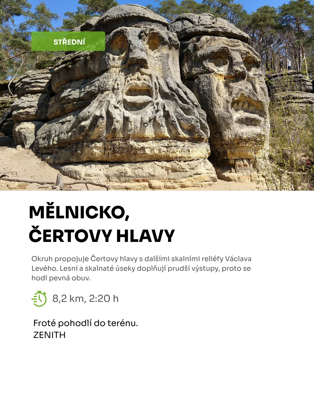 Mělnicko, Čertovy hlavy