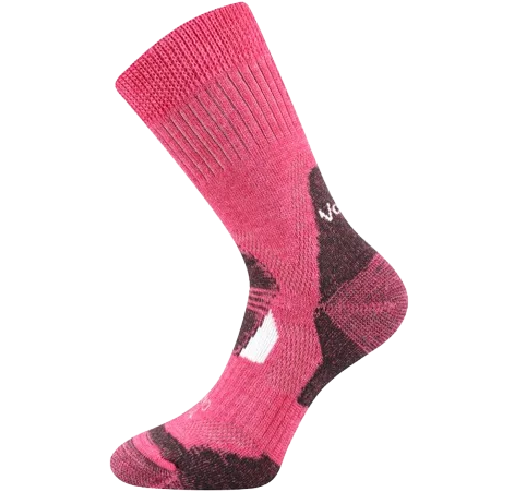 Ponožky zimní thermo z merino STABIL se stříbrem RŮŽOVÉ