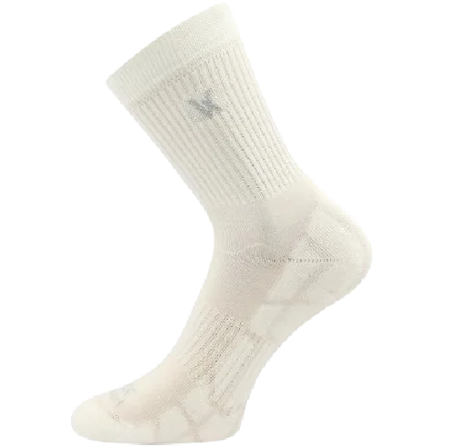 Ponožky sportovní z merino TWARIX s ionty stříbra BÍLÉ